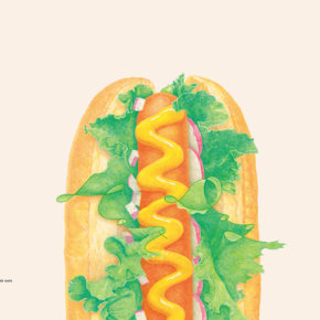 H'or Cafe Poster Hot Dog